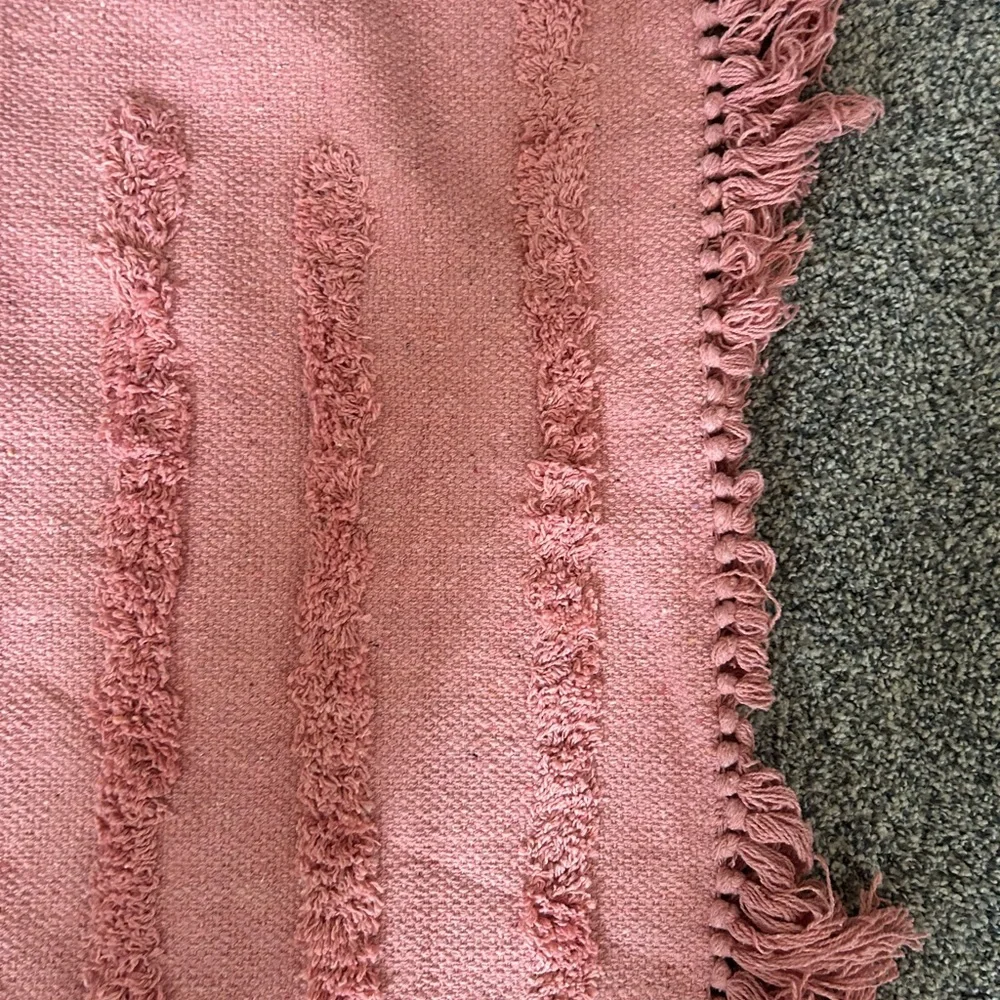 Pink bath mat